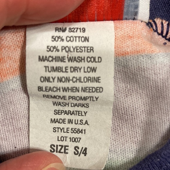 Vintage city supply striped football long sleeve tee small 4 - Picture 8 of 9